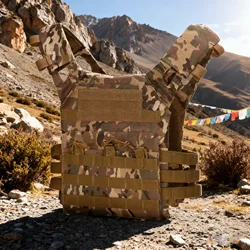 Chaleco táctico MOLLE militar camuflaje caza airsoft