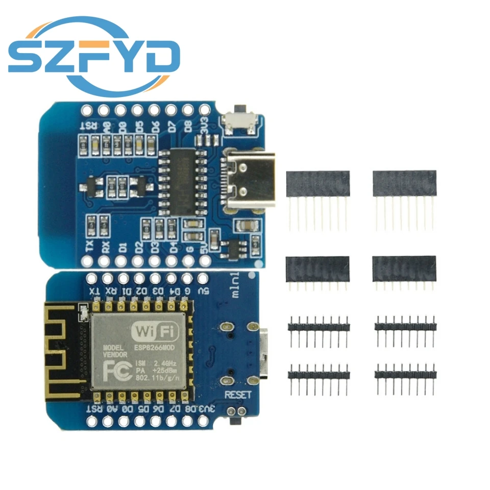 1-20 piezas ESP8266 D1 Mini-Mini NodeMcu 4M Bytes Lua WIFI Placa de desarrollo de Internet de las cosas basada en WeMos - imagen 2