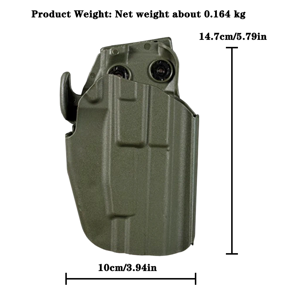 Funda universal ESTÁNDAR de liberación rápida con clip trasero ajustable para mano derecha Compatible con más de 30 tipos de pistola - imagen 4