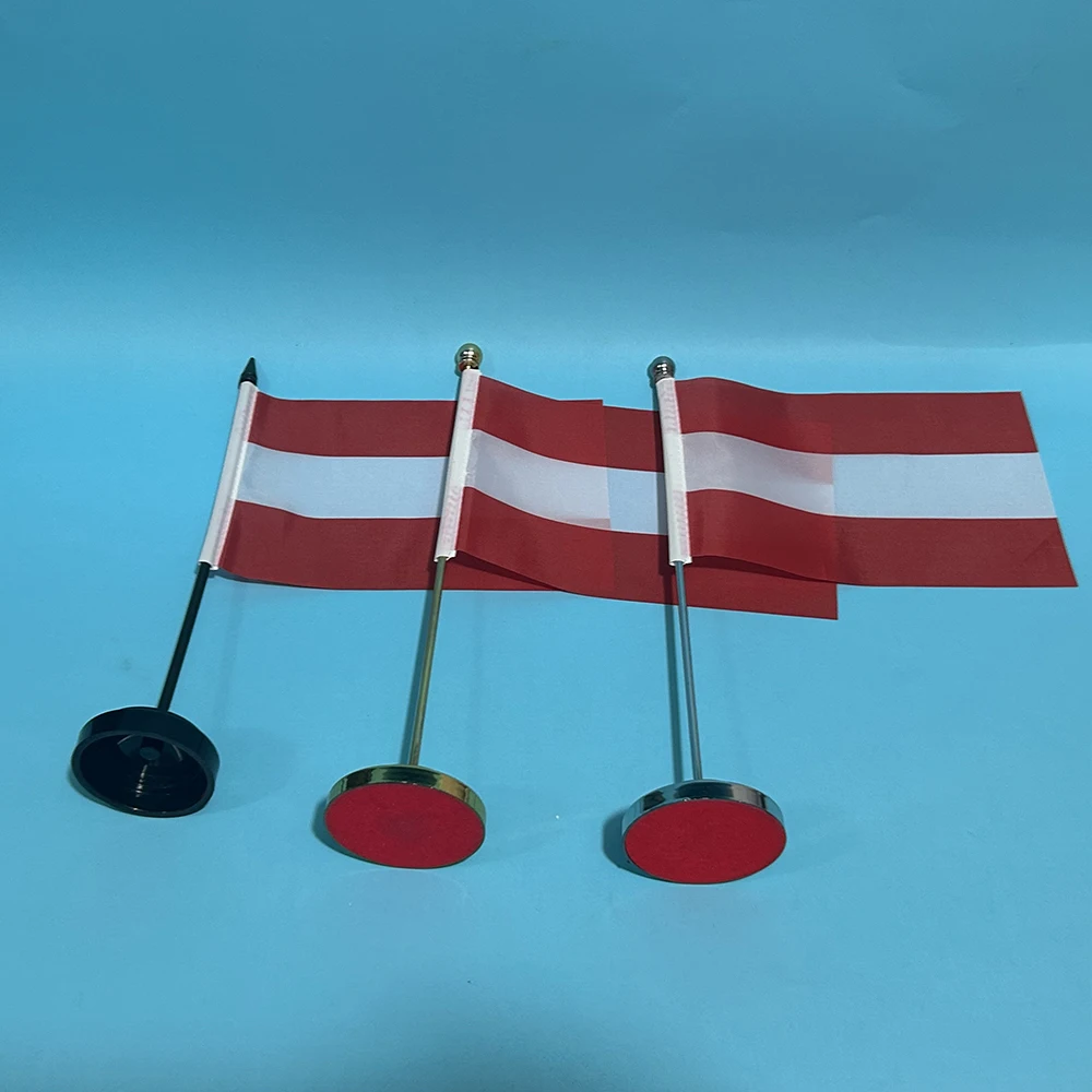 Banderín Austria escritorio poliéster – Oficina con mástil - imagen 3