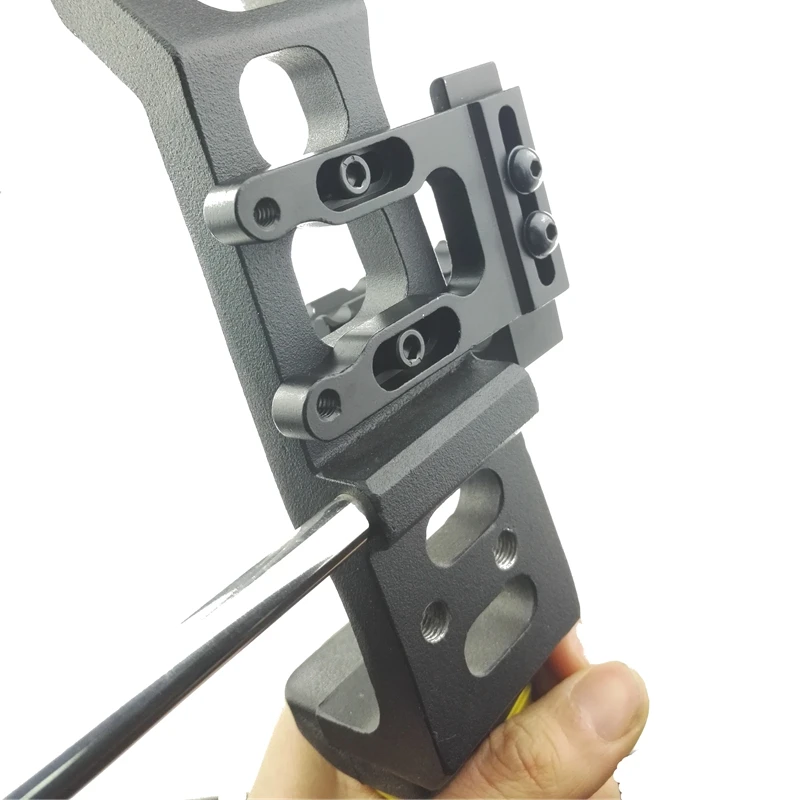 Soporte de lámpara de puntería CNC para tiro con arco de caza, mira de reflejo láser de punto rojo, se adapta al arco compuesto, arco recurvo - imagen 5