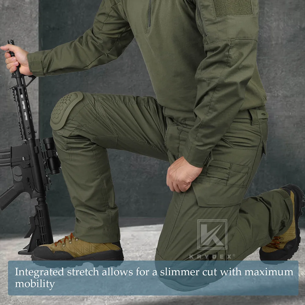 KRYDEX Gen4 uniforme de combate caza táctica camisa y pantalones para hombres traje Kit Camo Ranger verde ropa de camuflaje al aire libre - imagen 4