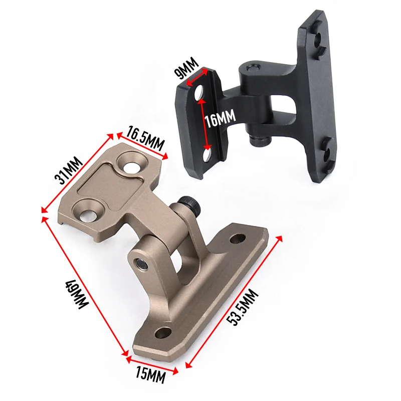 WADSN-montaje de linterna táctica de Metal M600 M300, luz de explorador Mlok Keymod, riel Picatinny para MCX MPX Airsoft, accesorios para pistola de juguete - imagen 3