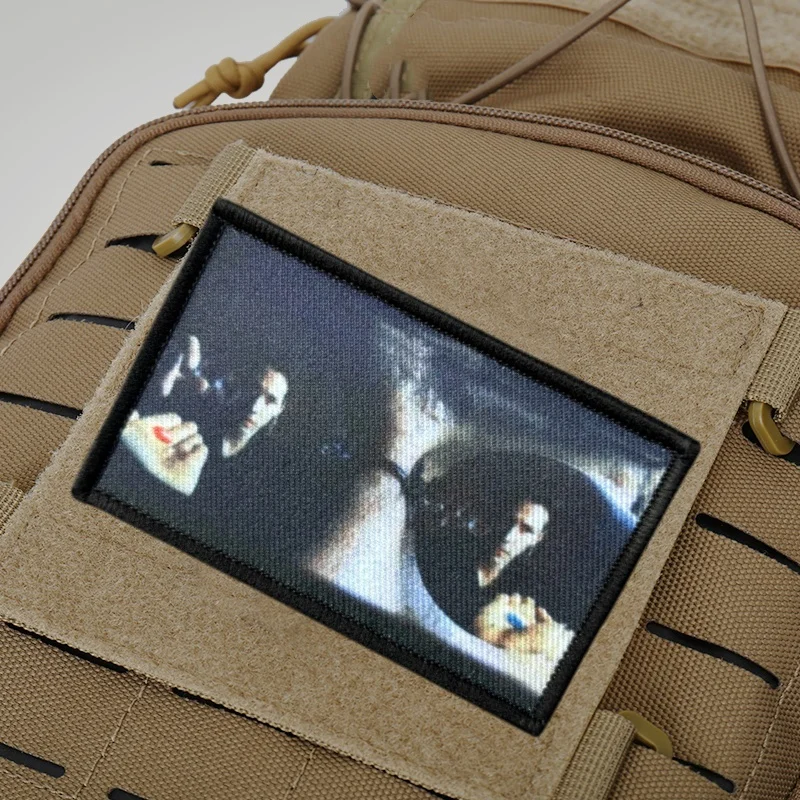 Parche de película Morpheus Red Pill Matrix para ropa, insignias de moral táctica, parches militares con gancho impreso, pegatinas para mochila - imagen 5