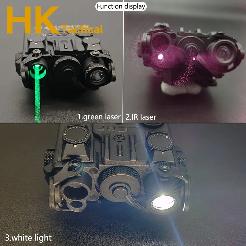 DBAL-A2 de nailon táctico para Rifle de caza, linterna LED estroboscópica, Láser de punto rojo, verde y azul, mira de puntería IR - imagen 4