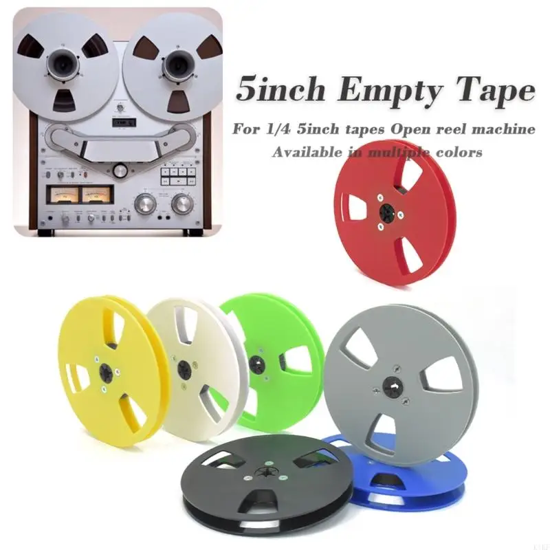 Carrete cinta vacío 5 pulgadas con diseño 12 orificios, pieza repuesto ABS resistente, fácil usar para