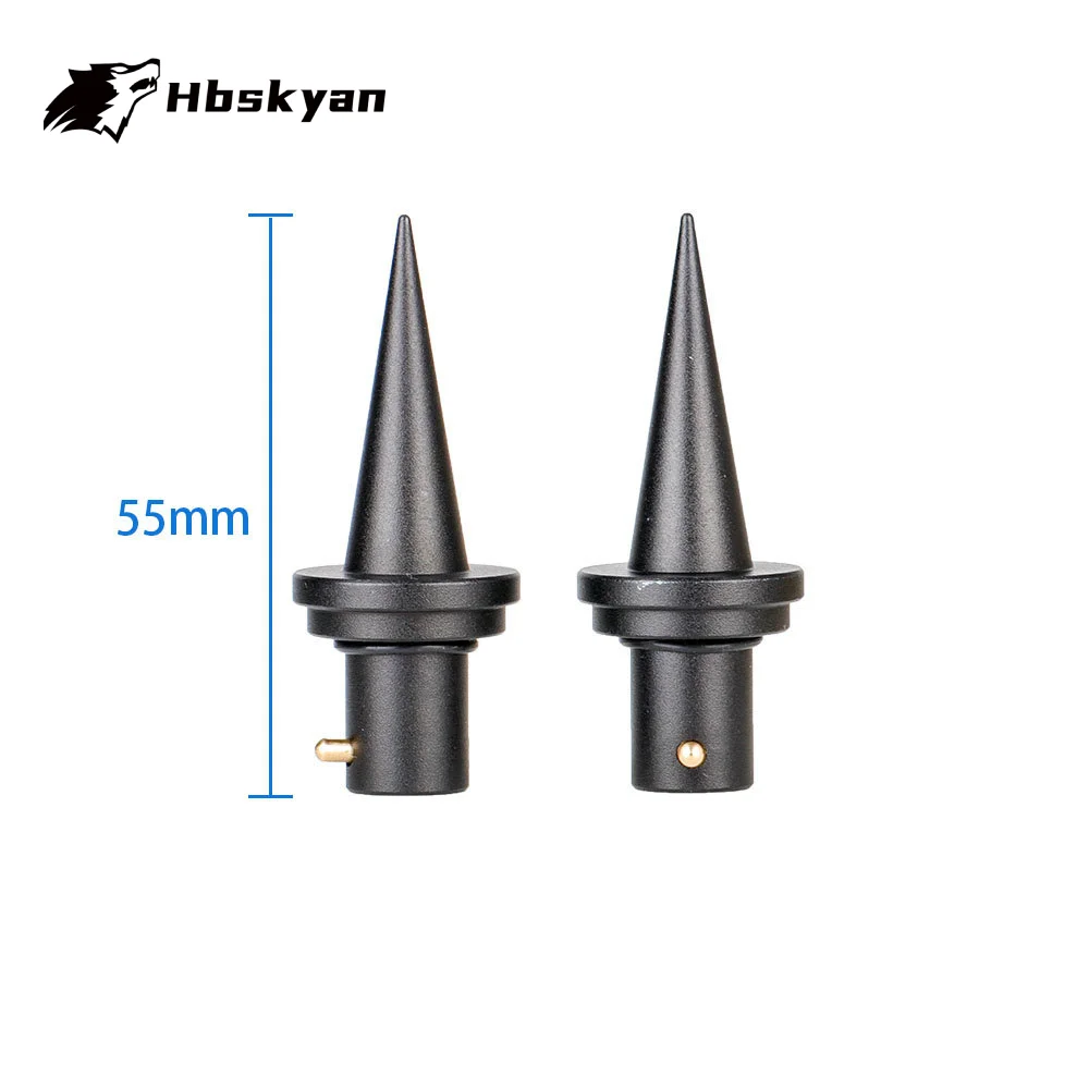 Para pies de púas para bípode V8, repuesto de púas metálicas de cambio rápido de 2 piezas, Compatible con bípode estilo Atlas - imagen 2