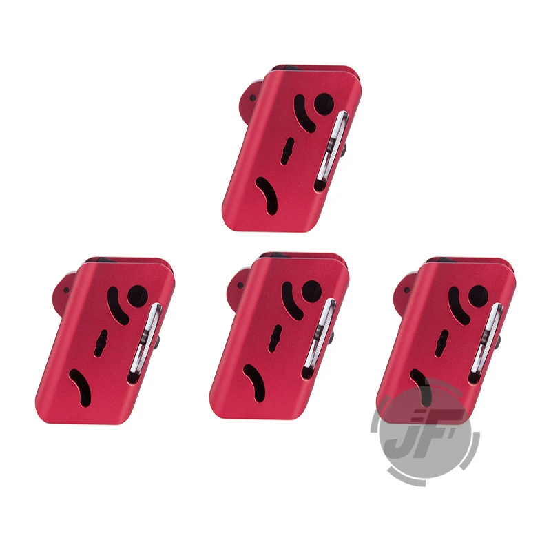 Pistolera de aluminio IPSC Mag USPSA, para competición, tiro, ajuste de ángulo múltiple, tirador de velocidad, Rojo - imagen 2