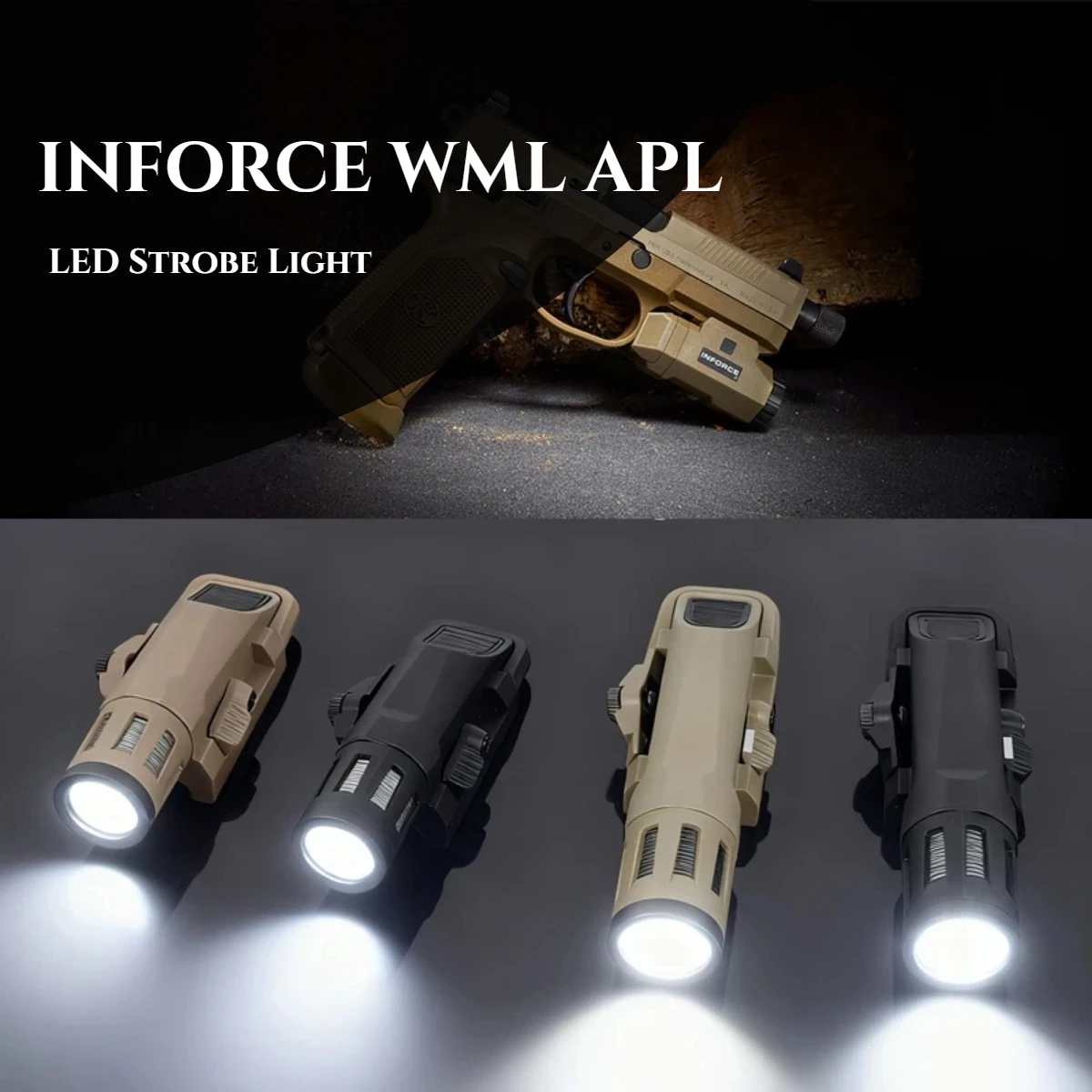 Linterna táctica LED Inforce WML APL rail Picatinny