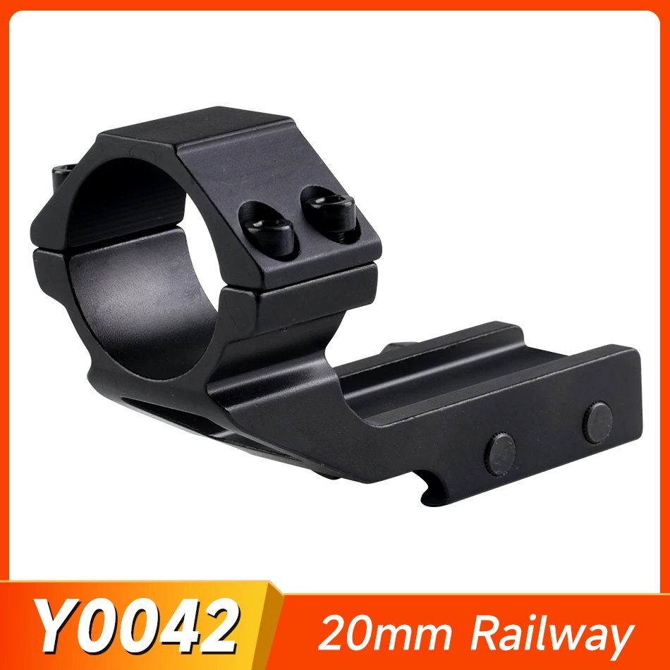 Anillo de montaje de 30mm, Clips de clavos dobles de perfil bajo para mira de Rifle, linterna láser, montaje táctico Picatinny, montaje en riel de 20mm
