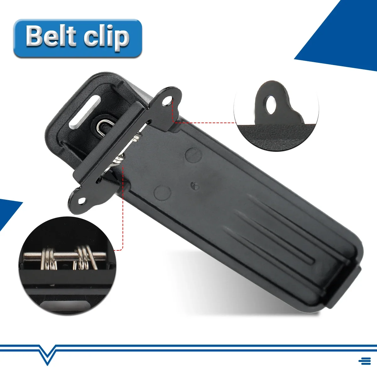 1/2/5/10 Uds Original Baofeng UV-5RH Clip de cinturón Clip de cintura para UV-5RH UV-5RH PRO UV-5RM AR-5RM DM1701 UV-K5 Pro Walkie Talkie - imagen 4