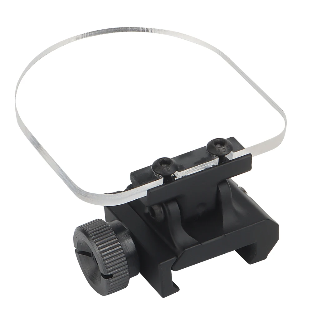 Al aire libre Paintball caza Airsoft Rifle Flip-up QD alcance vista escudo punto rojo vista/mira holográfica Protector de lente transparente - imagen 4