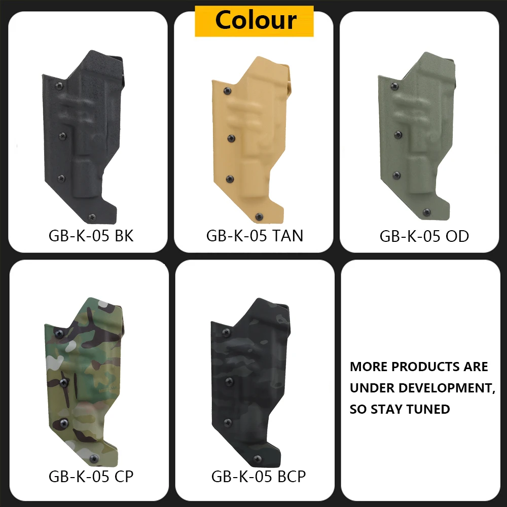 Kydex-fundas para Airsoft de caza con linterna táctica X300/X300U-A, funda de liberación rápida, Material Beretta CZP FN HK SIG S & W - imagen 4
