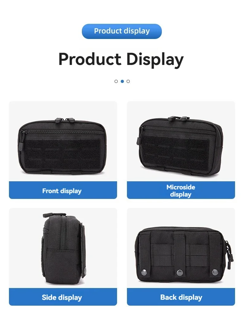 Bolsa táctica MOLLE EDC multiusos – Riñonera para caza outdoor - imagen 5