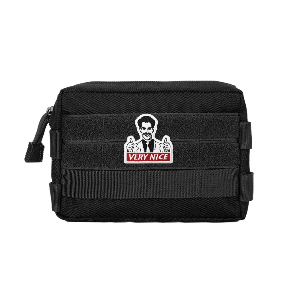 Parche táctico de Velcros muy bonito, cita divertida de moral, cierre de gancho, pegatina bordada, insignia para mochila, gorra Molle, pantalones vaqueros - imagen 4