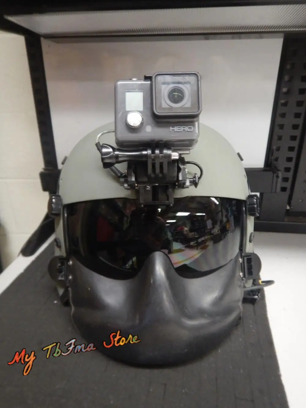 Accesorio para casco de aviación, máscara protectora MFS, color negro, GPNVG18, ANVIS10, AVS9, NVG, montaje de cámara, hebilla de bloqueo de Clip, HGU-56P - imagen 3