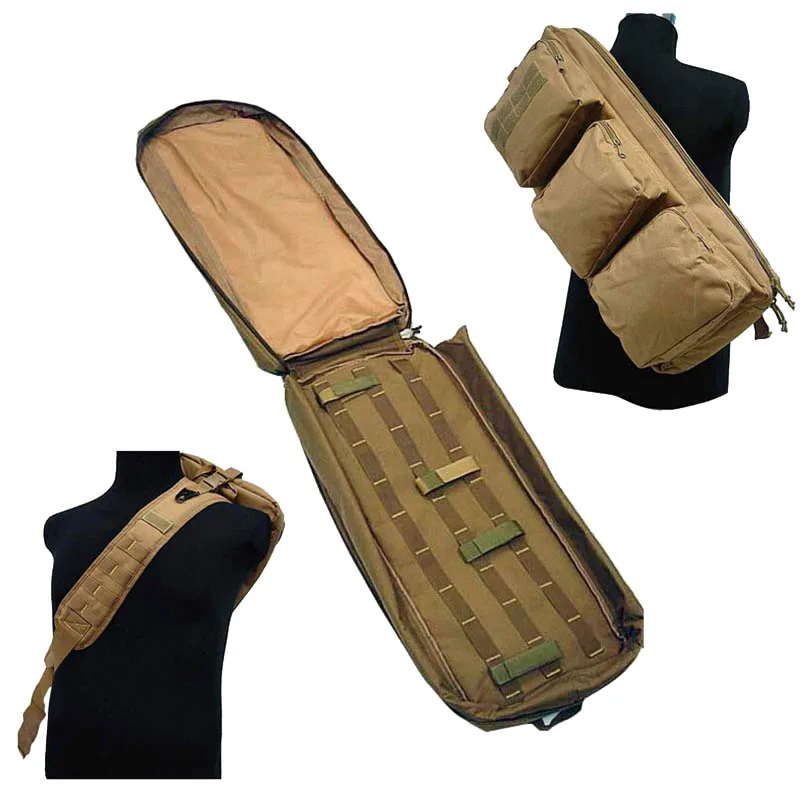 Bolsa táctica para equipo de caza, funda de transporte para Rifle de francotirador, mochila protectora táctica para escalada, senderismo y viajes, 60CM