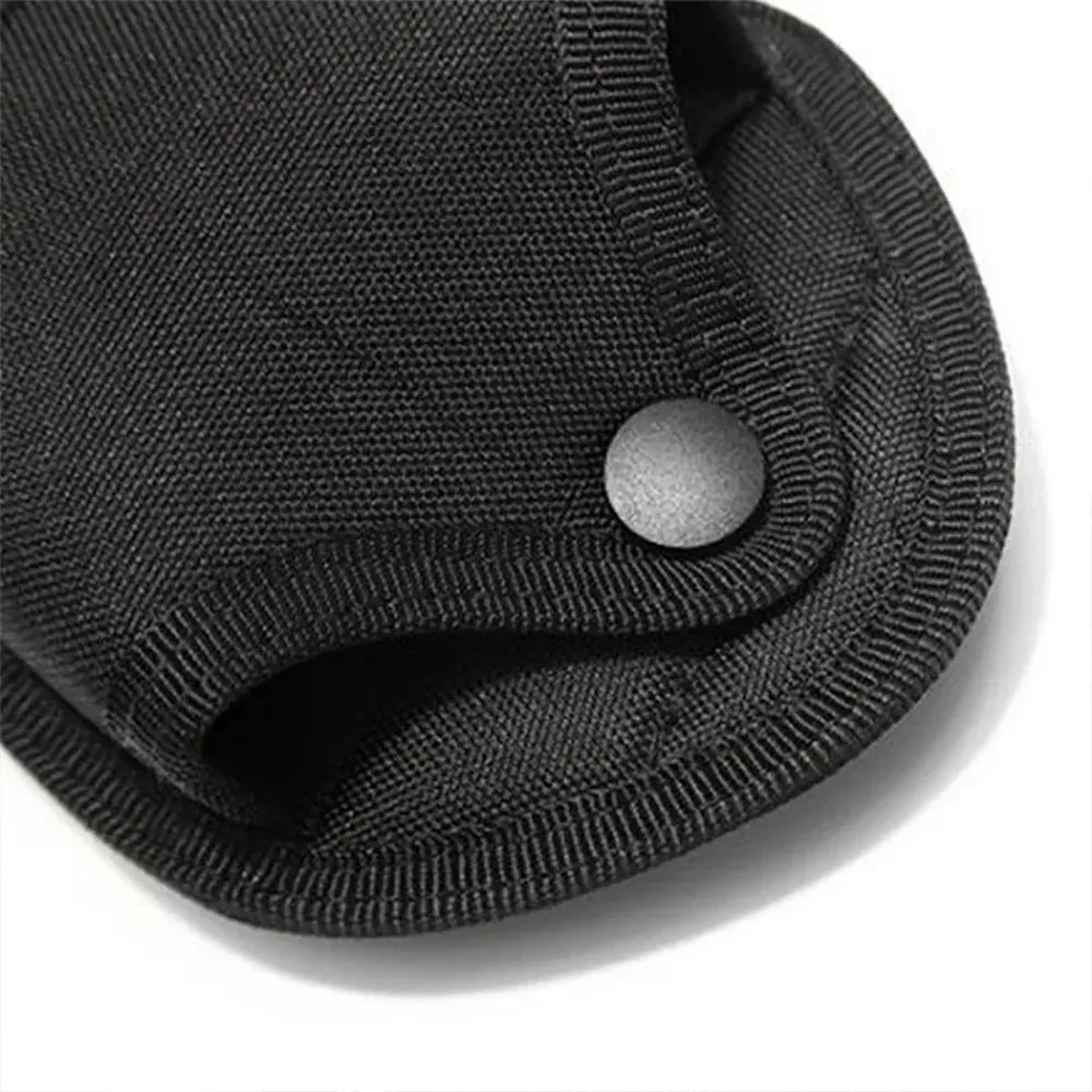 Funda para esposas de polímero de patrulla policial, funda para esposas con tapa abierta, cadena para esposas con bisagras, cinturón de trabajo, chaleco Compatible con Molle - imagen 2