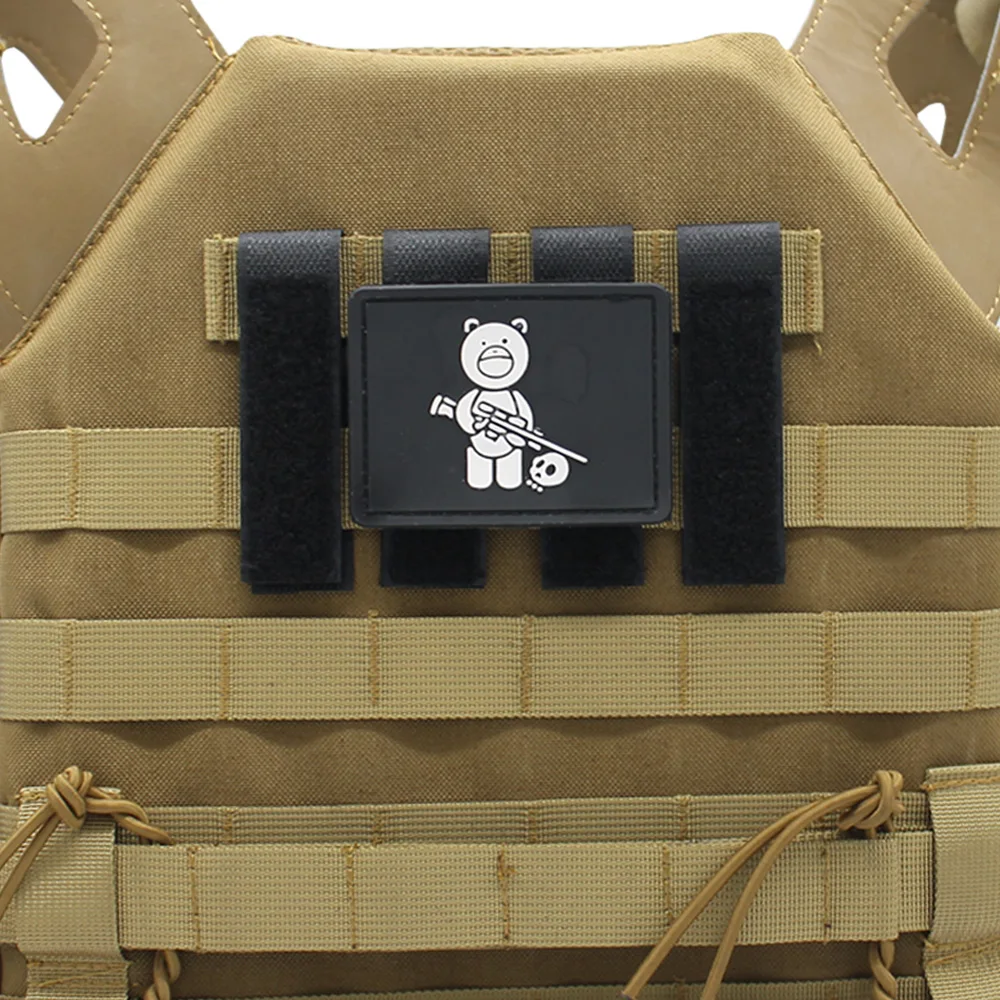 Nuevo chaleco táctico Molle, convertidor de gancho y bucle, Panel adaptador de cinta para parches de identificación, insignia de parche DIY - imagen 5