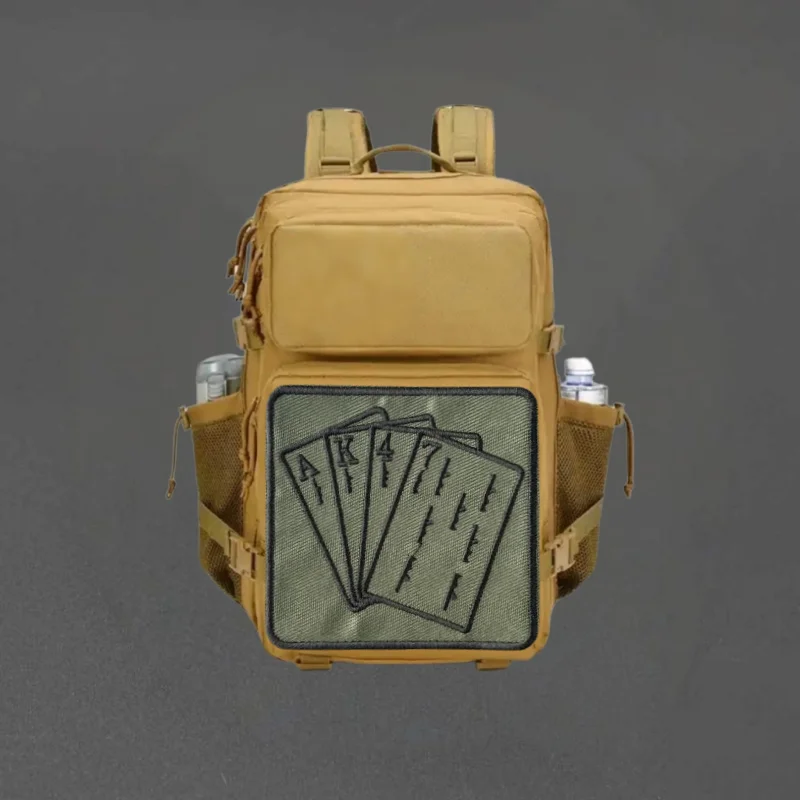 Parche bordado Ak47, tarjeta de póker, chaleco táctico, insignia de moral con gancho y bucle, pegatinas decorativas para mochila, parches para brazalete para ropa