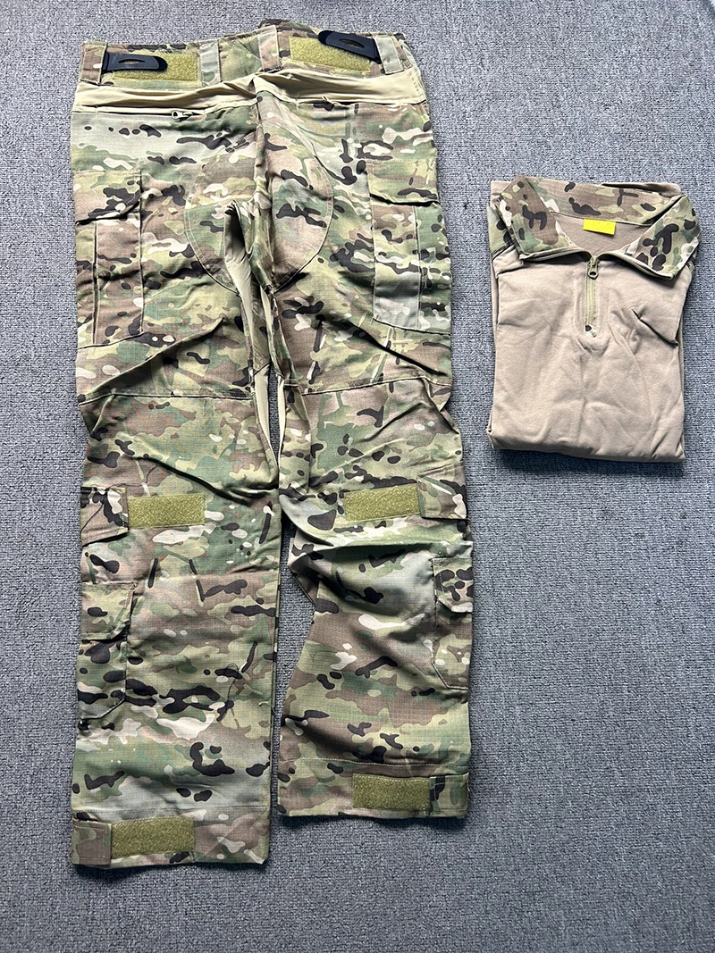 Conjunto de traje táctico GEN3 FROG G3: uniforme de combate de secado rápido con rodilleras
