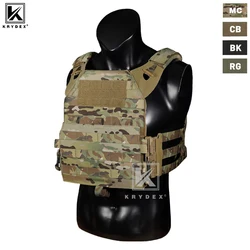 KRYDEX nuevo chaleco táctico JPC 2 chaleco portador de placa solapa MOLLE frontal hebilla de liberación rápida armadura combate tiro Paintball CS chaleco