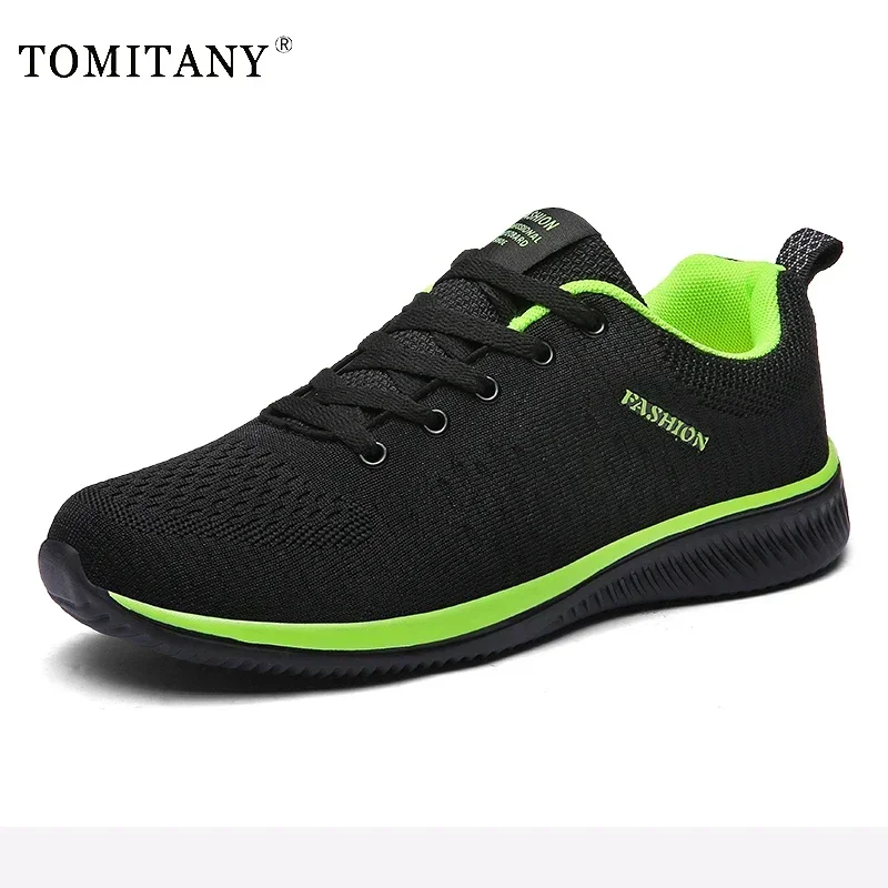 Zapatos de hombre 2025, nuevos zapatos informales transpirables de malla para hombre, mocasines ligeros antideslizantes cómodos, zapatillas para correr para hombre, talla de zapatillas 35-50 - imagen 4