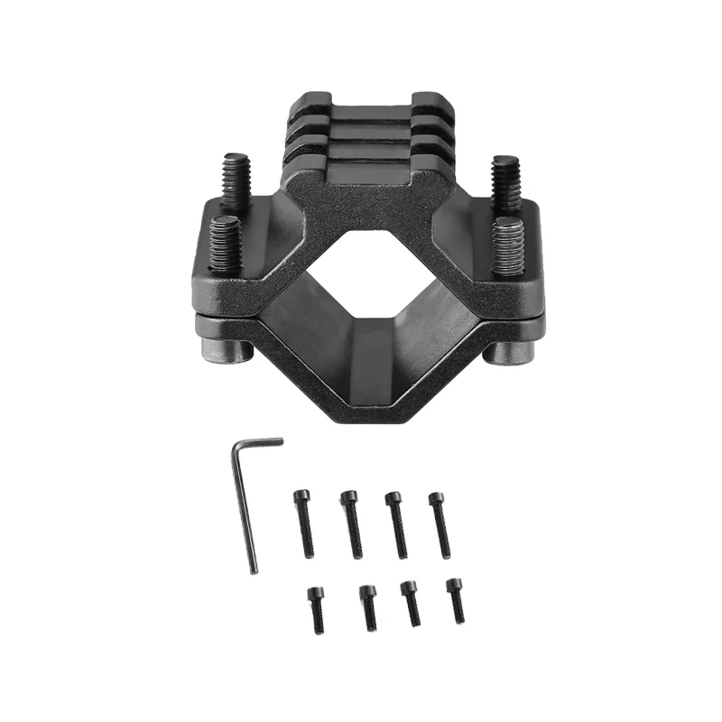 Soporte de alcance de barril Universal, adaptador de riel convertidor Picatinny de 3 ranuras, para montaje de linterna láser, caza, accesorios para pistola de juguete - imagen 3