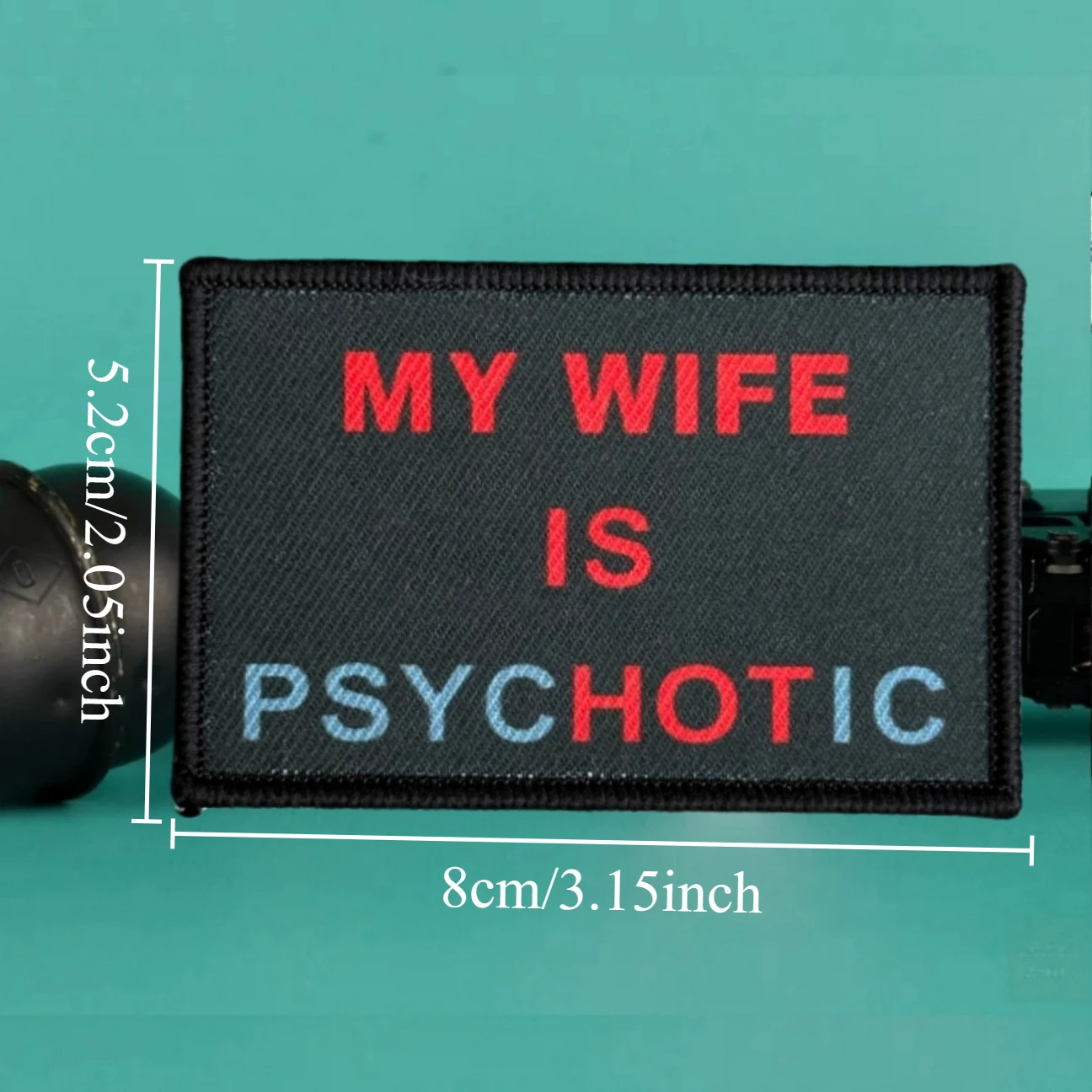 Parche táctico PsycHOTic – Morale patch impreso con velcro - imagen 3
