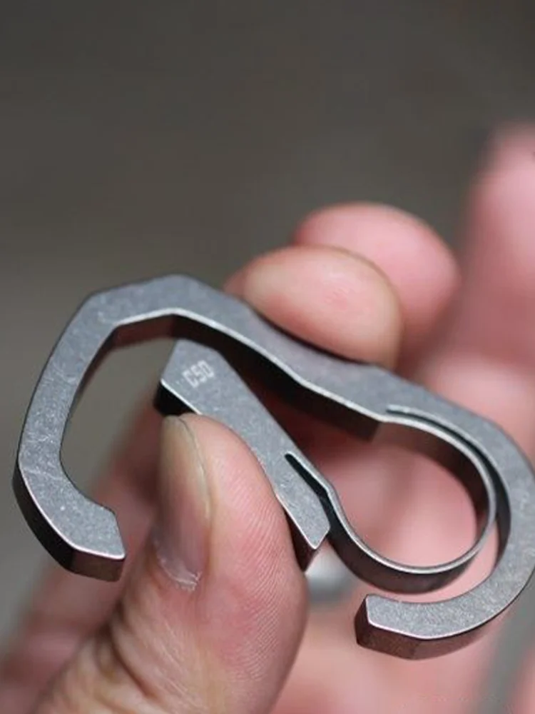 Hebilla de bloqueo de rodamiento todo en uno de titanio C50, hebilla de Montañismo ligera, sin carga, para viajes al aire libre - imagen 4