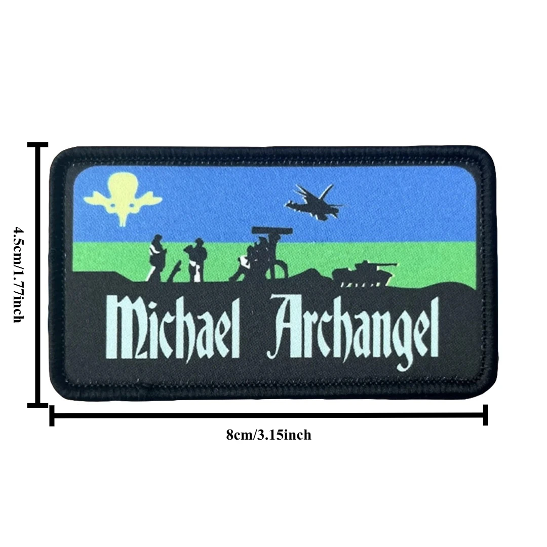 Parche táctico Michael Arcángel, divertido moral, Meme, gancho, cierre adhesivo, insignia para mochila, gorra Molle, pantalones vaqueros - imagen 2