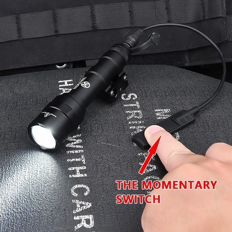 WADSN-linterna táctica M600 M600U, luz blanca de 800 lúmenes, apta para riel Picatinny de 20mm, accesorio para lámpara de caza, Arma de explorador - imagen 4