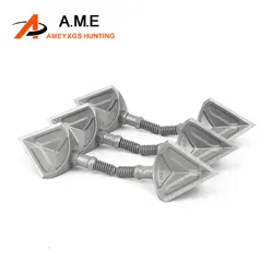 3/6/9/12 Uds puntas anchas de caza 100 hojas de grano punta de flecha de tiro con arco de acero inoxidable para caza con arco tiro al aire libre