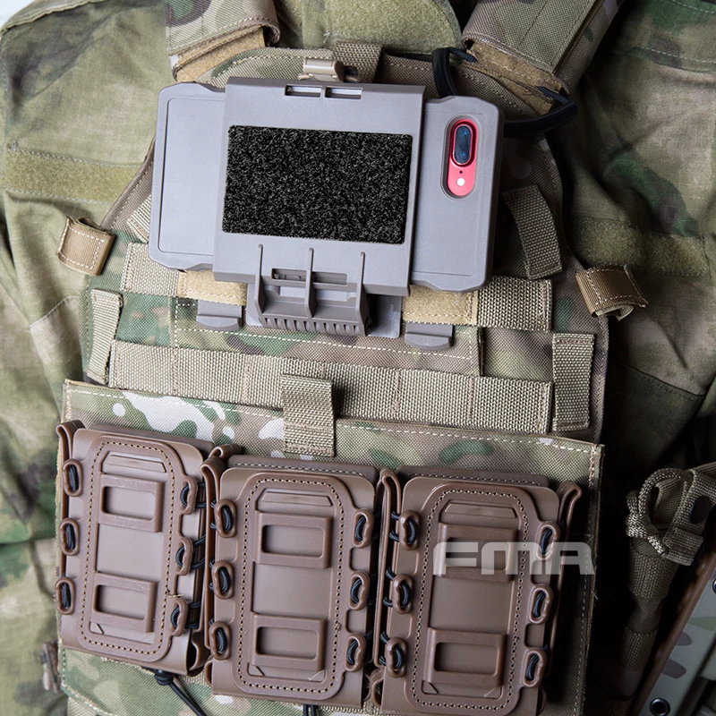 Nueva funda para teléfono móvil FMA IPHONE 7/8 Plus TB1320 para sistema de chaleco Molle, carcasa para teléfono móvil montada en el pecho - imagen 5