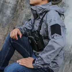 Chaqueta softshell táctica cortavientos hombre – Exterior militar