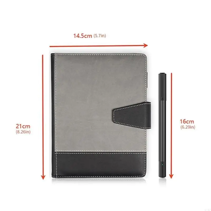 Cuaderno escritura borrable con papel reutilizable, juego bolígrafos digitales portátiles para escritura a mano Digital, - imagen 5