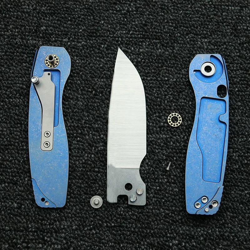 LEMIFSHE Mini FSD cuchillo plegable EDC titanio con rodamientos cerámica - imagen 5