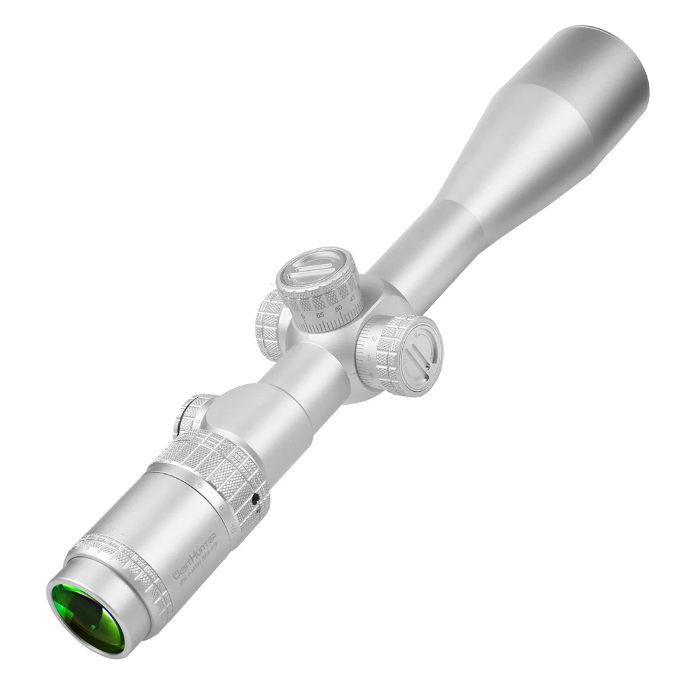 WestHunter-mira telescópica plateada para caza, visor óptico de primer plano Focal, R & G retícula de iluminación, WHI 4-16x50 FFP SFIR - imagen 2
