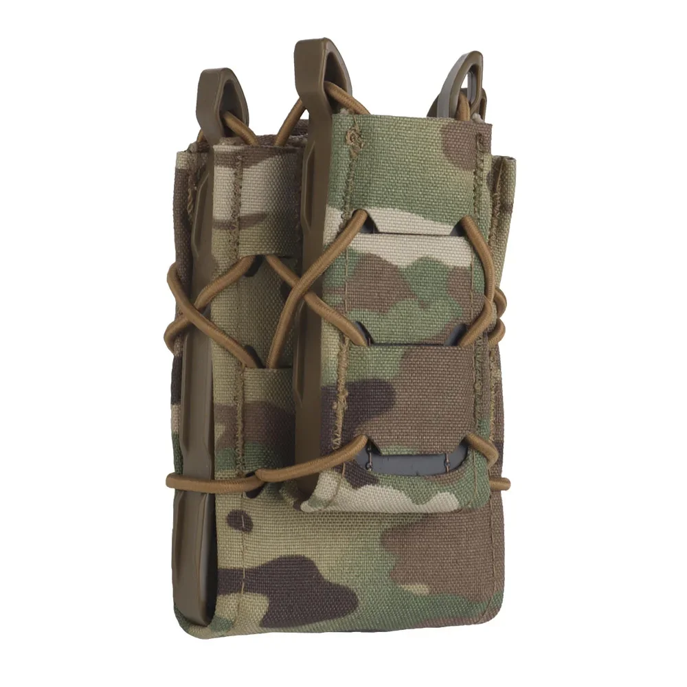 Bolsa Mag rápida de 9mm, 5,56, 7,62, tipo Tigre V2, caza, Rifle de tiro, pistola, soporte Magaizne, cinturón táctico MOLLE ajustable