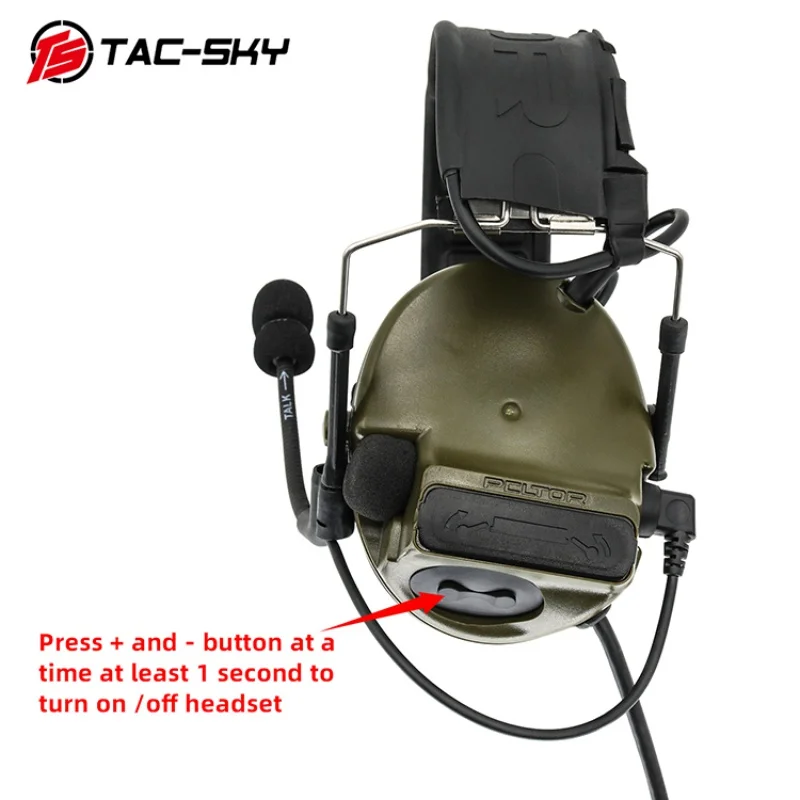 Auriculares tácticos Comtac-III/C3, auriculares con reducción de ruido, versión de alta configuración de silicona - imagen 5