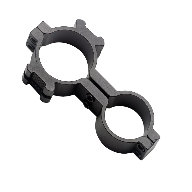 Soporte de montaje en barril, tubo de 25,4mm, 30mm/1 pulgada, resistente con doble riel de 20mm para linterna, antorcha, alcance láser - imagen 3