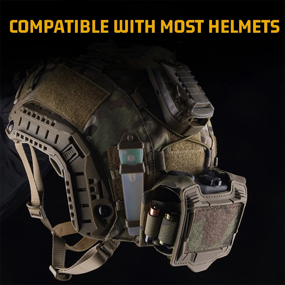 Bolsa de batería for casco táctico tipo K, caja de batería for casco portátil de paintball Airsoft, bolsas de bolsa de contrapeso for accesorios de casco - imagen 2