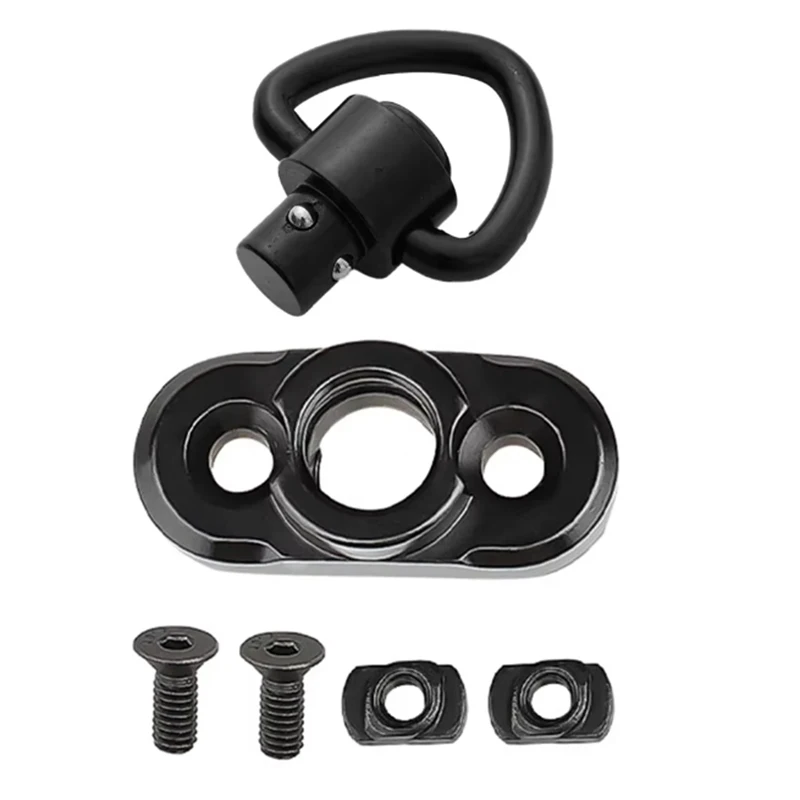 Adaptador de montaje de perno giratorio para Rifle, para riel Mlok, adaptador de montaje giratorio QD de liberación rápida, accesorios para pistola de caza de 1,25 pulgadas - imagen 2