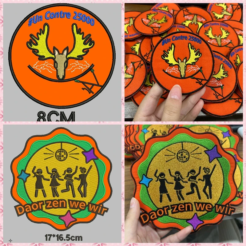 Custom Embroidery Patches for Clothing Customize Your Personalized Exclusive Logo/Name/Design Hook Look/Iron On Applique Clothes - imagen 4