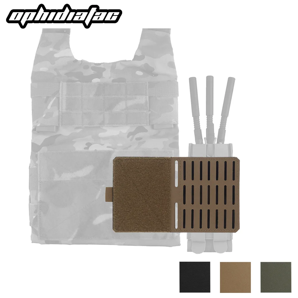 OPHIDIANTAC Tablero colgante inferior MOLLE de doble cara Tablero M Tablero de expansión y chaleco adhesivo pecho equipado con pistola de aire suave c