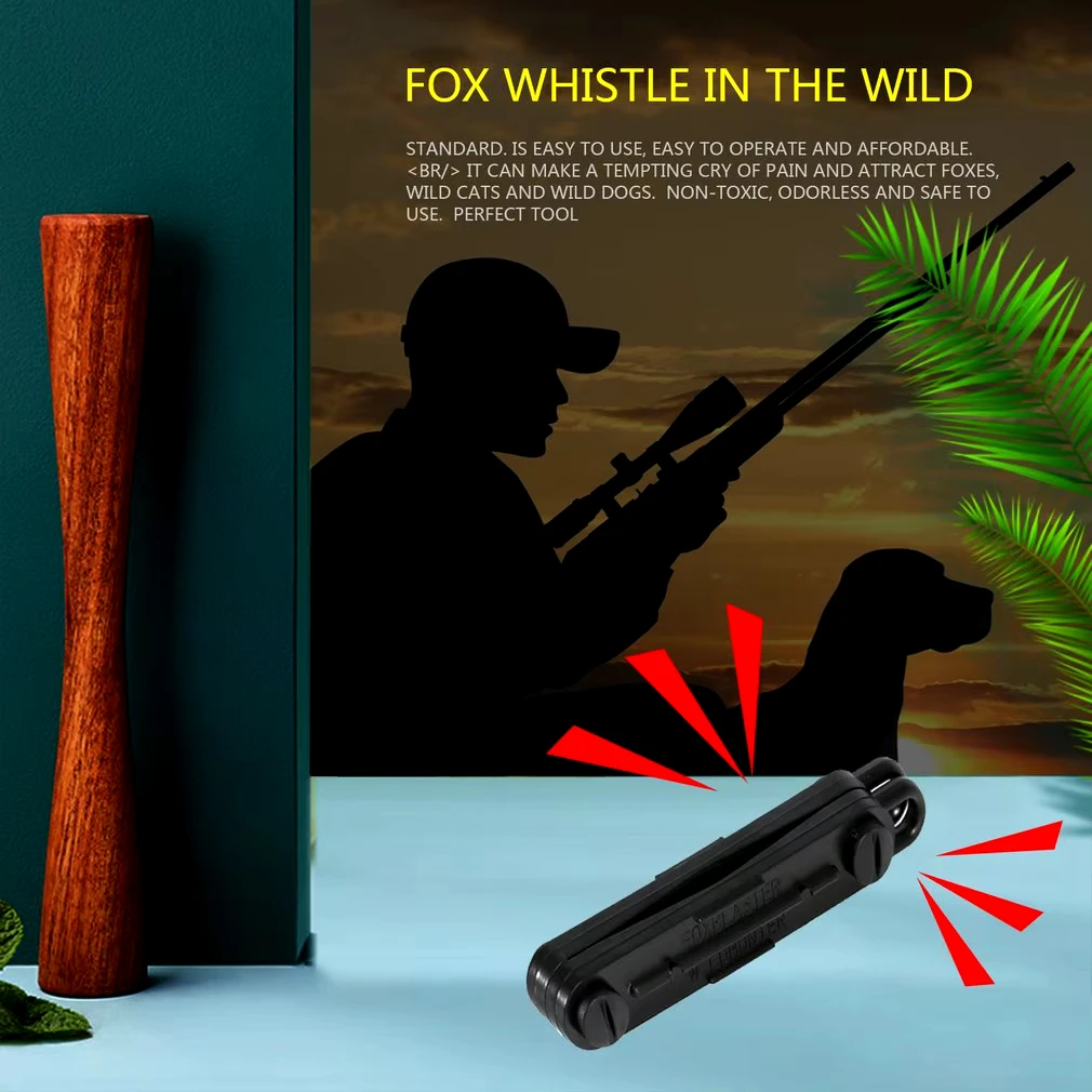 Fox Blaster Silbato reclamo conejo negro – Resistente para caza - imagen 4