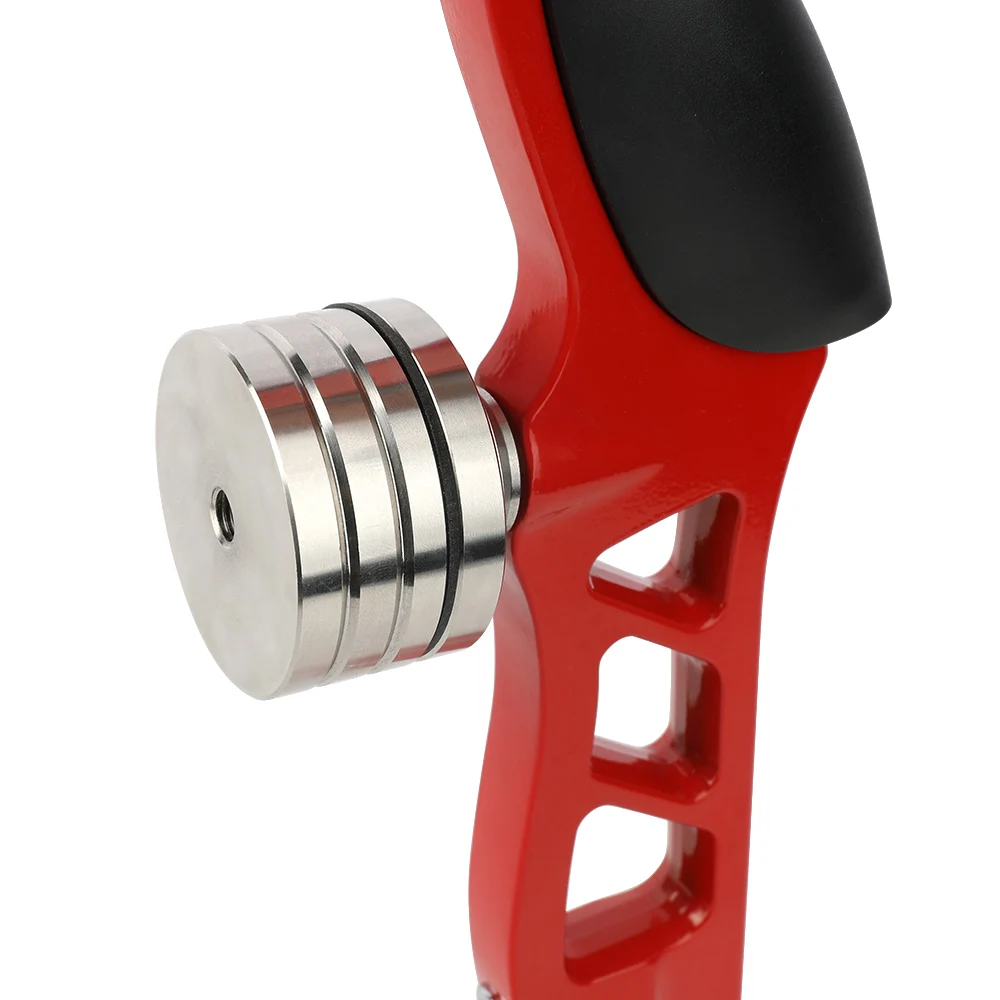 Arco recurvo tiro caza arco estabilizador equilibrio peso plata acero inoxidable contrapeso 5/16 hilo diseño desmontable - imagen 4