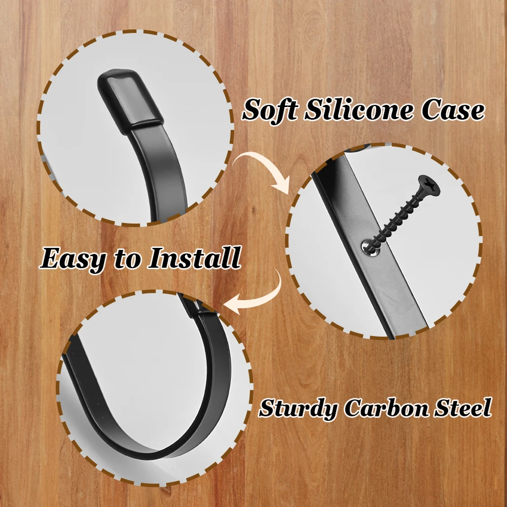 1 par de estante para pistola, montaje en pared, gancho para escopeta reflectante, estante de almacenamiento para pistola larga, gancho de soporte - imagen 3