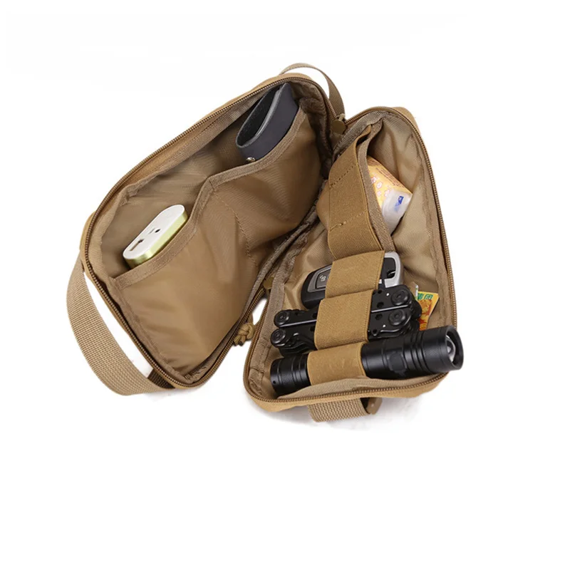 Riñonera táctica de hombro para hombre, bolso grande para teléfono, viaje, deportes al aire libre, senderismo, cinturón, bolsa de herramientas, EDC Banana - imagen 5