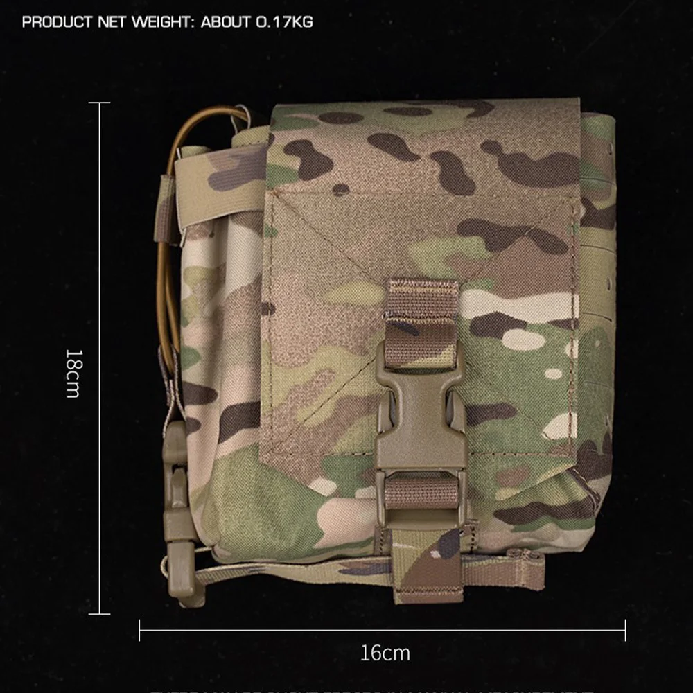 Bolsa táctica GP MOLLE para Radio, walkie-talkie Mag, soporte Sub Admin, herramienta de utilidad EDC, bolsa de chaleco, accesorios de caza - imagen 2